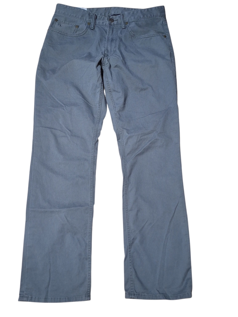 Polo Ralph Lauren Pants Mens 30x29 Chino Stretch Straight Leg Gray Preppy